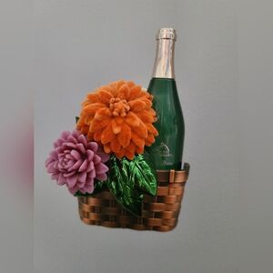 BBW used Wallflower fragrance plug-in. Elegant Floral Basket with Bottle.